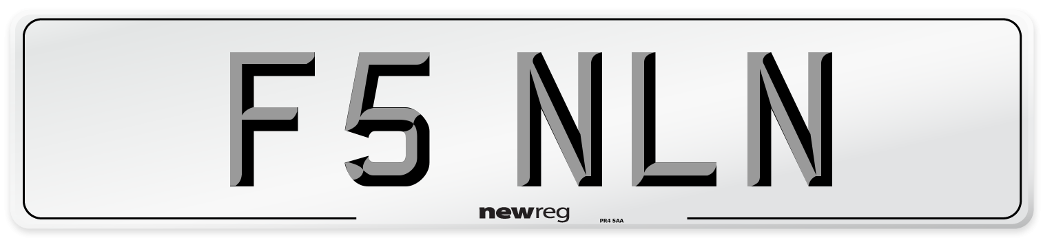 F5 NLN Number Plate from New Reg